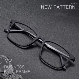 Sunglasses Frames Fashion Ultralight Square Eyeglasses Frame Men Pure Titanium TR90 Optical Eyewear Prescription Glasses Women Myopia