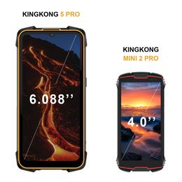 Cubot KingKong MINI 2 Pro Waterproof Mini Smartphone 4GB+64GB 4 Inch Dual SIM 4G GPS Face ID Mobile Phone 13MP Camera