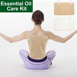 Storage Bags 2Pcs Back Essential Oil Pack Set Washable Reusable Wrap Leakproof Adjustable Soft Bamboo