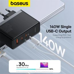 Baseus 160W GaN Charger Fast Charger For Laptop Tablet iPhone 15 14 Type C Charger Support PD3.1 QC PPS With USB Phone Charger