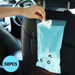 Interior Accessories 50pcs Easy Stick-On Disposable Car Trash Bag Leakproof Vomit Kitchen Storage Durable Suitable For Cars Kitchens Bedroom