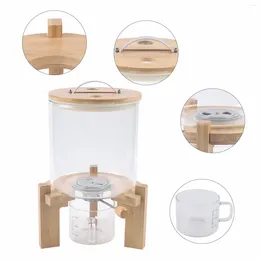 Storage Bottles 5L Rice Dispenser Grain Container Flour Cereal Dry Food Glass Bottle With Valve For Kitchen