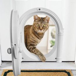 Cat Carriers DogFlapDoor CatDoor Wall Mount CatFlapDoor Opening Pet Gate Doorway Door Dog For B03E F7I2