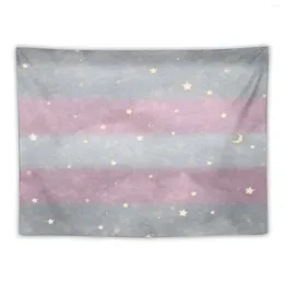 Tapestries Cloudy Gray And Pink Sky Flag Tapestry Decorative Paintings Things To Decorate The Room Funny