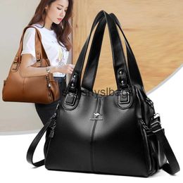 Shoulder Bags Elegant Designer Handbags High-quality Women Bags Messenger PU Leather Crossbody Bag tassen Girls Shoulder Bag Top-hand Tote Bag H240330