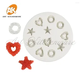 Baking Moulds Soft Sweets Silicone Mold Fondant Cake Decoration Hand Made Decorating Leaves Chocolate Candy Kitchenware