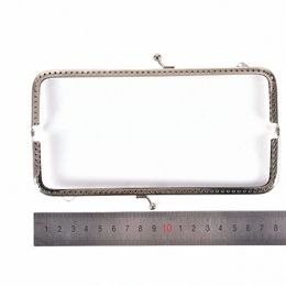 1pc Retro Legering Metalen Bloem Purse Bag Diy Craft Frame Kus Sluiting Lock Zier j3NQ#