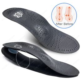 KOTLIKOFF Leather Orthotic Insole For Flat Feet Arch Support Orthopaedic Shoes Sole Insoles For Feet Men Women O/X Leg Corrected