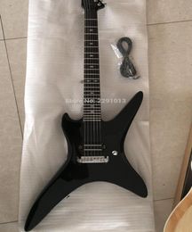 Custom Shop 24 Frets BC Stealth Chuck Schuldiner Gloss Black Electric Guitar Ebony Fingerboard Wrap Around Tailpiece Single Brid3368530
