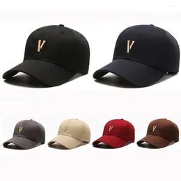 Ball Caps Adjustable Baseball Cap Fashion Long Brimmed Solid Colour Sun Hat Versatile Sports Spring Summer