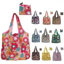 Storage Bags 10pcs Portable Shopping Bag Tote Eco Grocery Folding Large Capacity Handbags