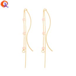 Back Cordial Design 20pcs 2*70mm Jewellery Accessories/diy Making/genuine Gold Plating/imitation Pearl/hand Made/earring Findings