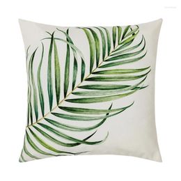 Pillow Green Plant Cover The Jungle Style Pillowcase Fashion Throw Decorative Pillows For Sofa Bed Car