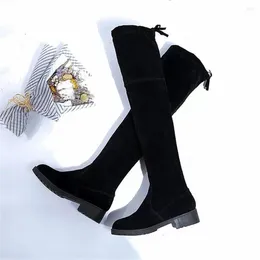 Casual Shoes Women's Boots With Black Trend In Winter Are Comfortable And Warm. A Frosted High-top Boots.