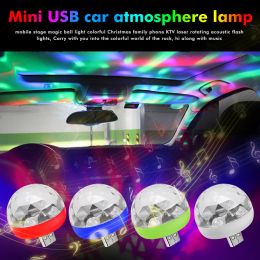 Mini USB Light DJ RGB Mini Colourful Music Sound Light USB Apple Android Phone Disco Light Family Party Ball Atmosphere Lamp