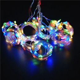 6x3M LED Curtain String Lights Christmas Fairy Lights Garland For New Year 2024 Home Patio Party Wedding Home Outdoor Decoration