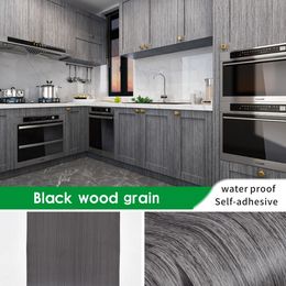 80/90cm Wide Wood Grain Wallpapers for Wardrobe Cupboard Table Closet Furniture Waterproof PVC Self Adhesive Sticker Home Decor