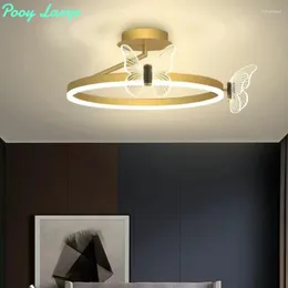 Ceiling Lights Lamp Luxury Butterfly Bedroom Living Room Modern Simple Study Restaurant Creative