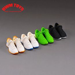 4 Colours 1/6 Scale Fashion Male Soldier Sneakers Solid Sports Shoes Model Fit 12 HT AT JO Detachable Feet Action Figure Body 240328