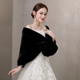 Faux Fur Party Shawl Winter Warm Bridal Bolero Wedding Coat Wedding Bridal Wrap Party Cape