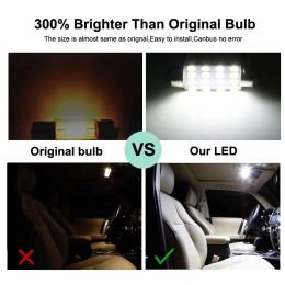 11Pcs LED Interior Light Bulb Kit For Nissan 370Z 2009-2016 2017 2018 2019 2020 2021 Car Reading Dome Trunk Vehicle Lamp Canbus