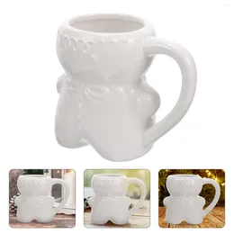 Mugs Ceramic Mug Porcelain Water Decorative Tea Gingerbread Coffee Cup Man Milk Drinking Glasses