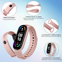 Silicone Watch Band for Xiaomi 6 Miband 5 TPU Watch Strap M5 Bracelet Xiaomi 4 3 Sport Wristband Mi Band 6 Smartwatch Accessory