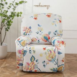 Chair Covers Elastic Printed Recliner Sofa Cover Stretch Spandex Slipcovers Split Single Relax Armchair Furniture Protector