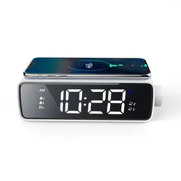 Table Clocks Wireless Charge Night Light Alarm Clock