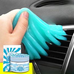 1/2pcs Car Cleaning Gel Reusable Keyboard Cleaner Gel Automobile Air Vent Dust Removal Gel Multiuse Dirt Cleaner Slime Auto