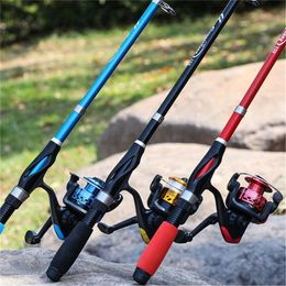 1.5M Mini Lake River Fishing Rod Portable Telescopic Travel Stream Hand Pole Fishing Tackle Tools Carp Feeder Fish Rod