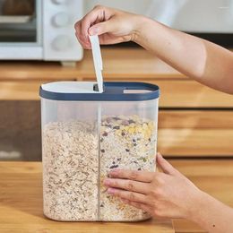 Storage Bottles Transparent PP Plastic Sealed Jar Cereal Dispenser Box Food Grain Rice Containers Nut Kitchen
