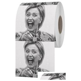 Tissue Boxes & Napkins Wholesale- Hillary Clinton Toilet Paper Creative Selling Funny Gag Joke Gift 10 Pcs Per Set Drop Delivery Home Dhtzg