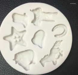 Baking Moulds Silicone Mould Cow Boy Horse Foot Hat Star Shoe Mould Sugar Craft Gumpaste Chocolate Fondant Cake Decorating Tool