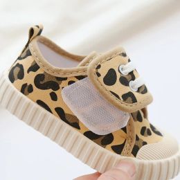Barn leopard duk skor småbarn spädbarn pojke sneakers flicka godis färg casual skor baby barn andas mjuka fritidskor