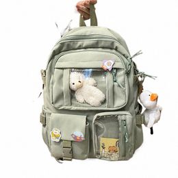 new Korean Large Capacity Backpacks Women Kawaii High Students School Bag For Teenager Girls Sweet Waterproof School Travel Bags 209S#