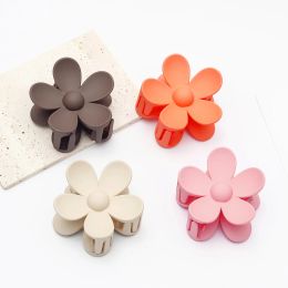 Creative flower shape frosted non-slip hair claws for ladies and girls hair claws