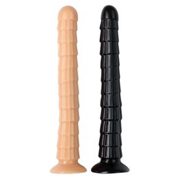Nxy Dildos Dongs 35*5cm Overlength Soft Anal Plug Sex Toys for Women Masturbation Erotic Big Penis with Suction Cup Super Long Phallus 240330