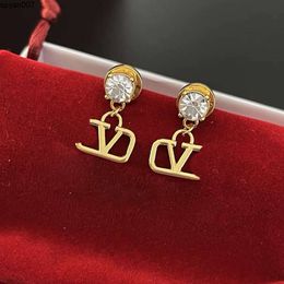 Stud Charm Earring Designer Luxury Earrings Classic Brand Gold Plated Love Gift Jewellery