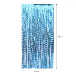 Party Decoration Wavy Tinsel Curtains Foil Fringe Colourful For Pography Backdrops Door Decor Parties