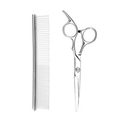 Pet Grooming Scissors Professional Shears Dog Cat Grooming Scissors With Dog Hair Comb Pet Nail Trimmer And File Set
