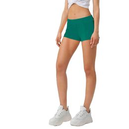 Breathable Quick Drying Sports Hotty Hot Shorts Women's Underwear Solid Color Pocket Running Fiess Pants Princess Sportswear Gym Leggings 0999