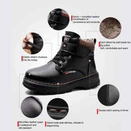 XZVZ Kids Boots Waterproof Upper Children's Boots Non-slip wear-resistant Rubber Sole Boys Shoes Casual Kids Footwear
