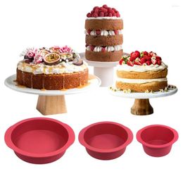 Baking Moulds 4-inch 6-inch 8-inch Round Cake Mold Mousse Moon Silica Gel Tray Utensils Dessert