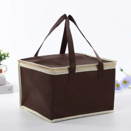 Large Cake Thermal Insulated Bag Office Waterproof Non-woven Cooler Handbag for Pastry food Picnic Drink Beer Wine Container