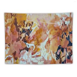 Tapestries Pink And Orange Botanica Tapestry Room Decor Korean Style Cute Things Home