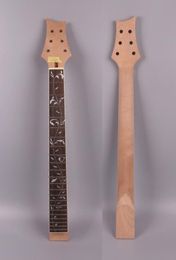 Electric guitar neck replacement 24 Fret 255 inch Mahogany Vine Inlay P275572687312083