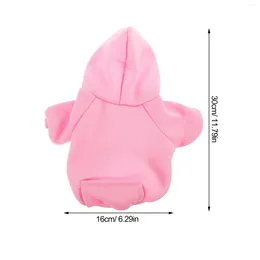 Dog Apparel Hoodie Winter With Hat And Pocket Warm Clothes For Small Dogs