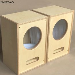 Speakers IWISTAO HIFI Full Range Speaker Empty Cabinet 1 pc for 12 Inch Unit Birch MultiLayer Plywood 18mm for Tube Amp DIY