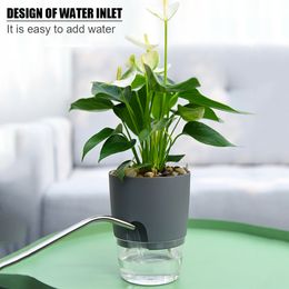 Hanging Plastic Wall Planter Basket Self Watering Plant Flower Pot Vase Water Container Plastic Flower Planter Stand